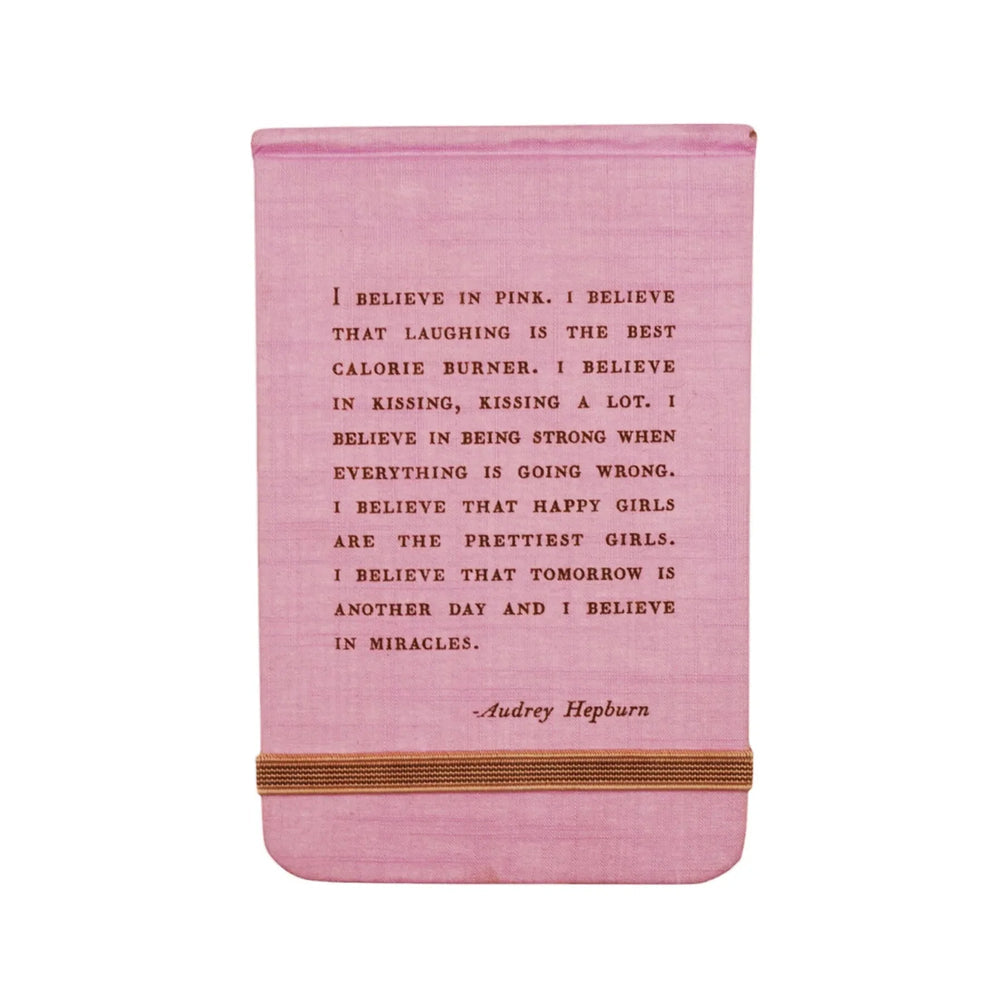 Sugarboo I Believe in Pink Fabric Notebook