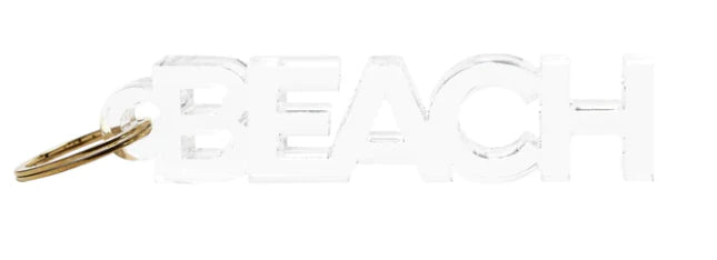 “BEACH” Acrylic Keychain