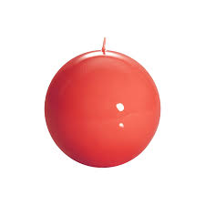Meloria Ball Candle Medium Coral