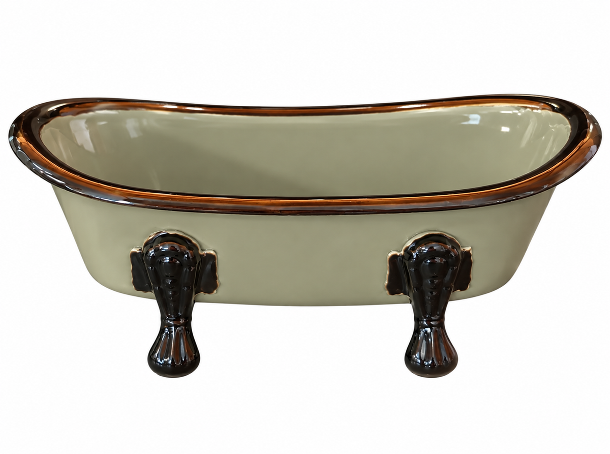 Smoky Mountain Soaps Dish Green/ Blk Trim