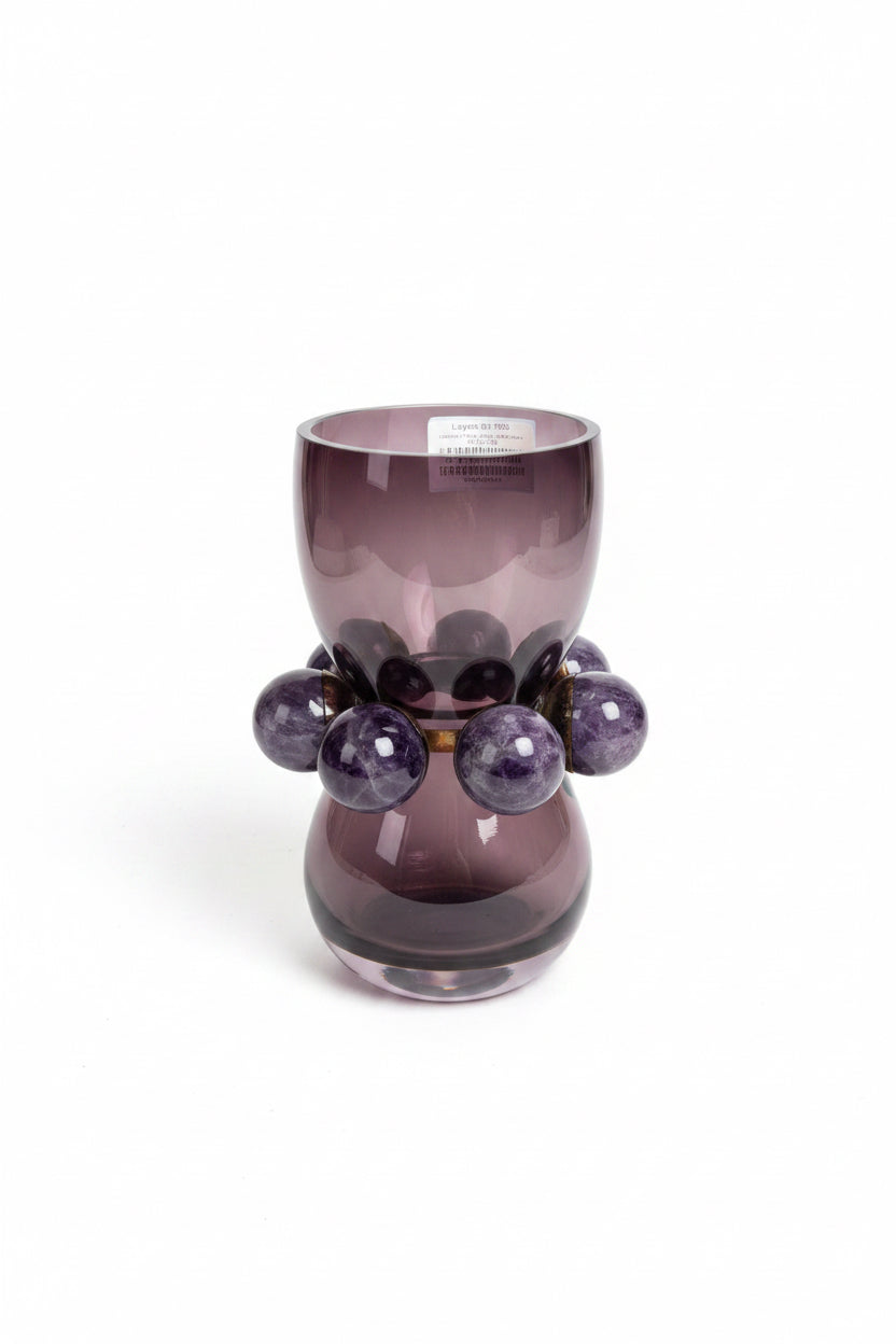 VMitrani Tiffany Vase - Dark Violet