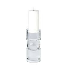 Zodax RIALTO CLEAR CRYSTAL PILLAR HOLDER- SHORT