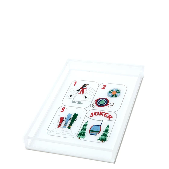 TW Acrylic Tray Winter Mahjong Tiles