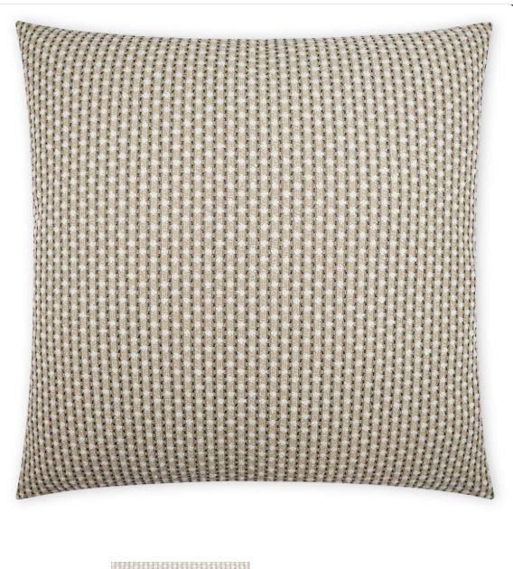 DV Kap Outdoor Dot Dash Taupe 22x22 Pillow