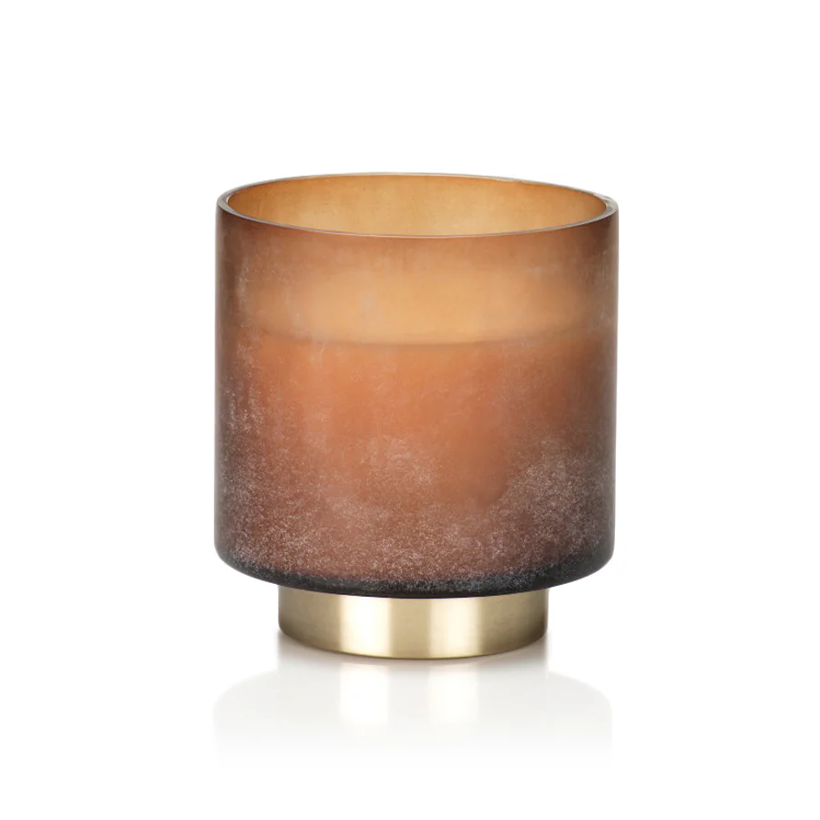 Zodax Cortina Scented MD Candle Taupe Tobacco Fl
