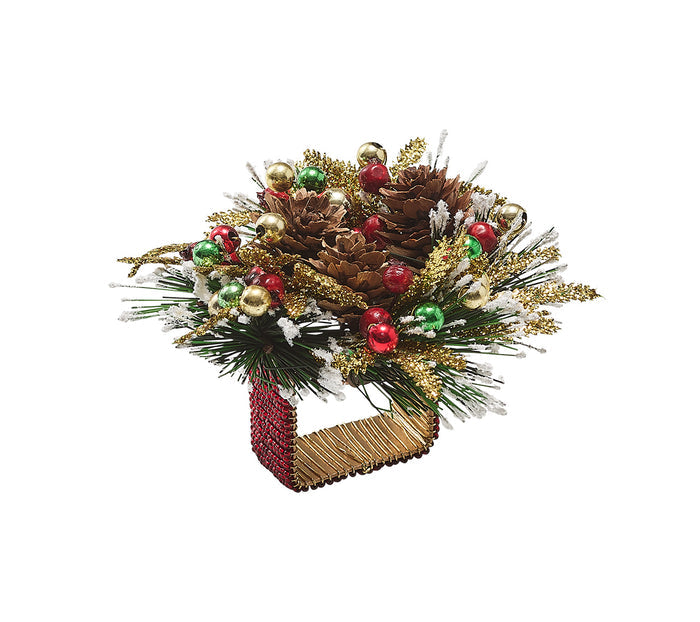 Kim Seybert Winter Wreath Napkin Ring