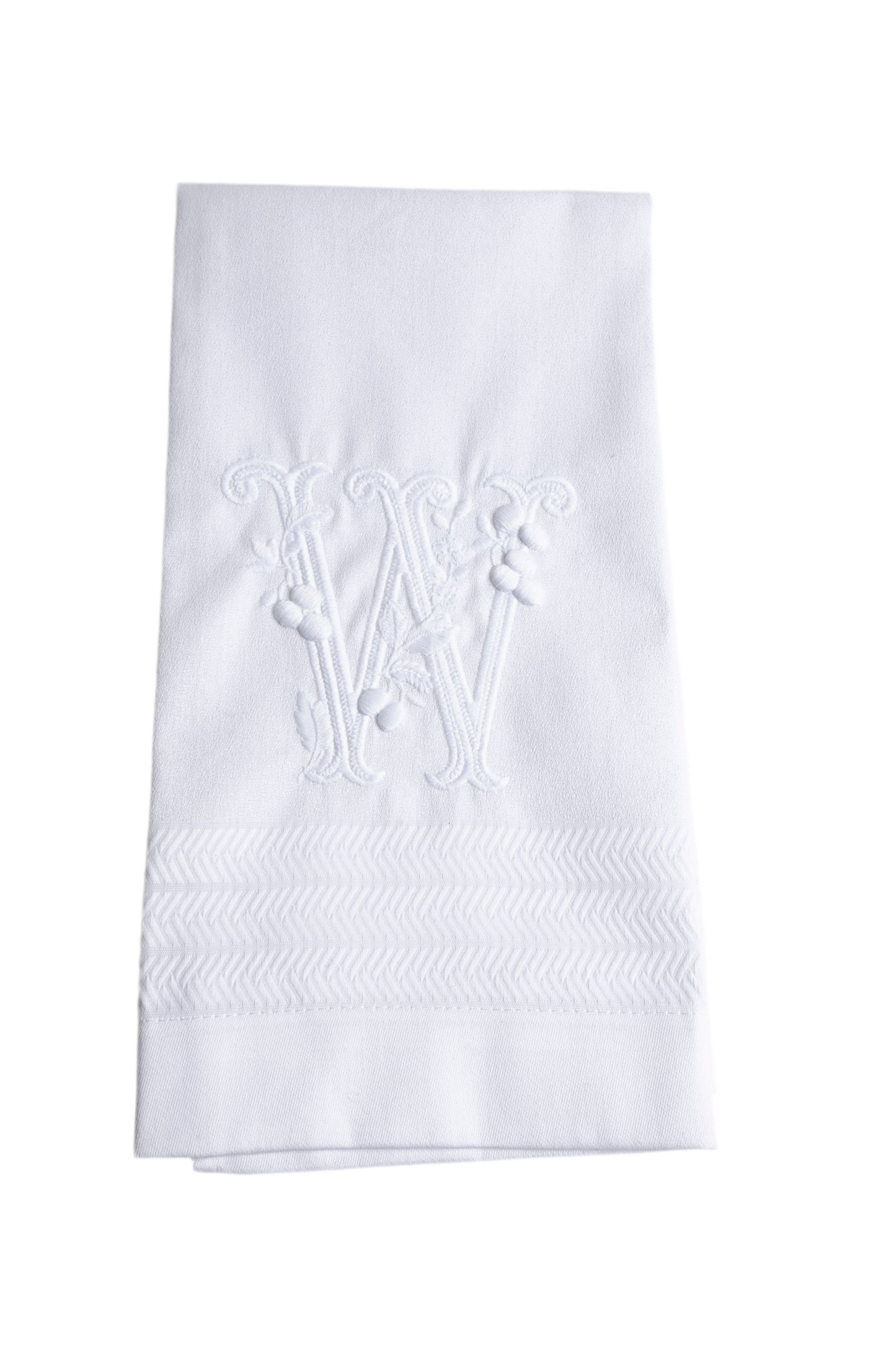 Teresa Granite Monogram Guest Towel - W