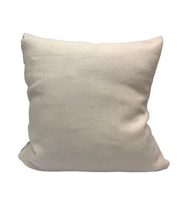 DEC Hector Ivory/White Linen Pillow 23x23