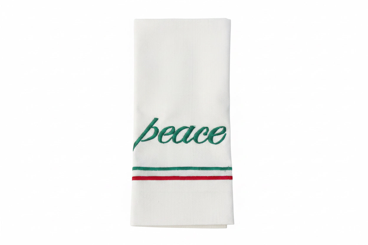 Hya “Peace” Linen Towel Green