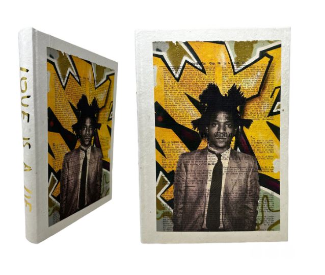 E Law Gold Gilded Lyric Artist Journal Basquiat