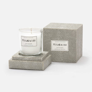 TH Uptown Candle Shagreen Morning Breeze