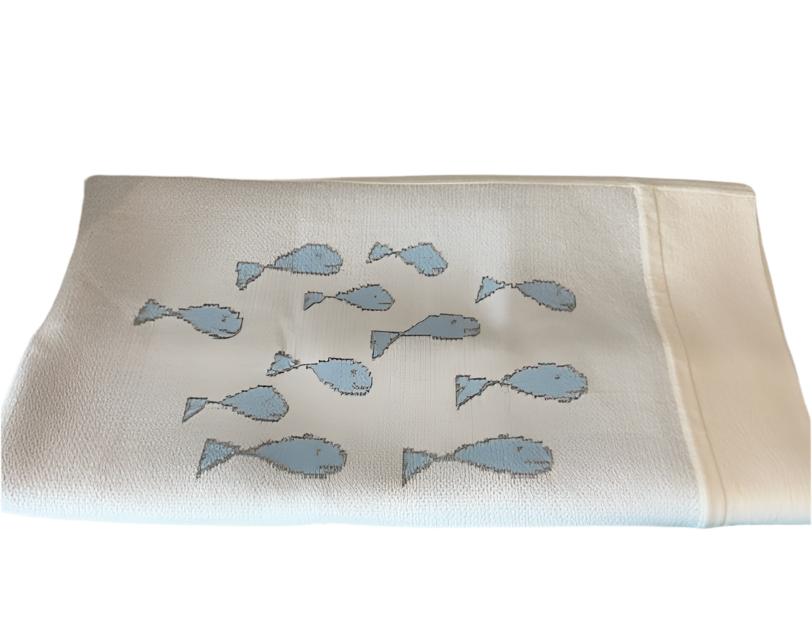 Alashan Under the Sea Creatures Baby Blanket Blue