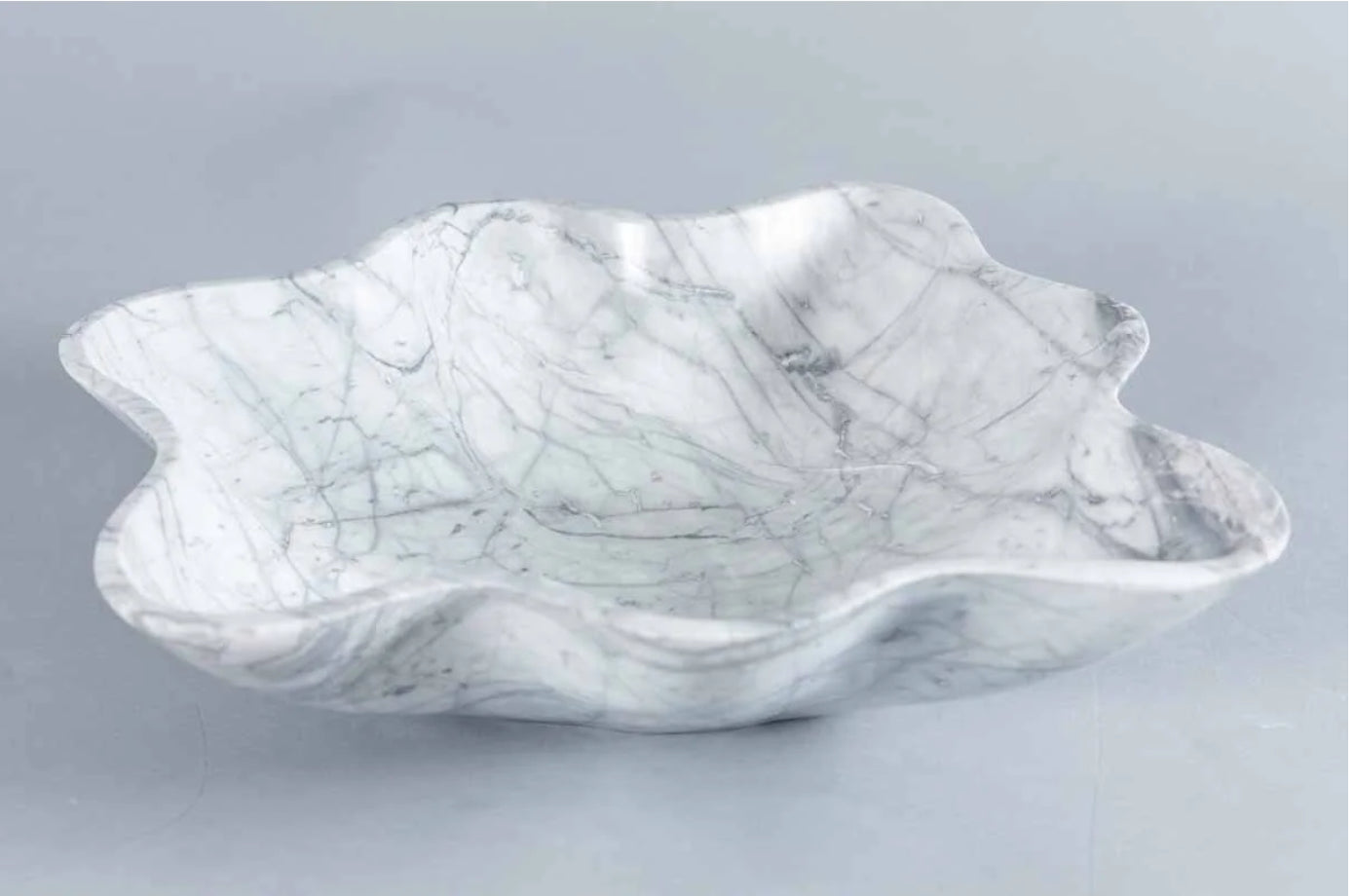 Prima Organic Shaped Bowl White/Gray