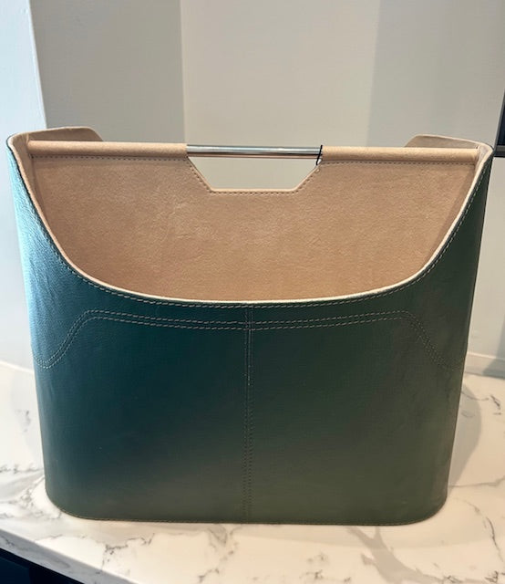 Go Home Raffi Olive Mag Rack