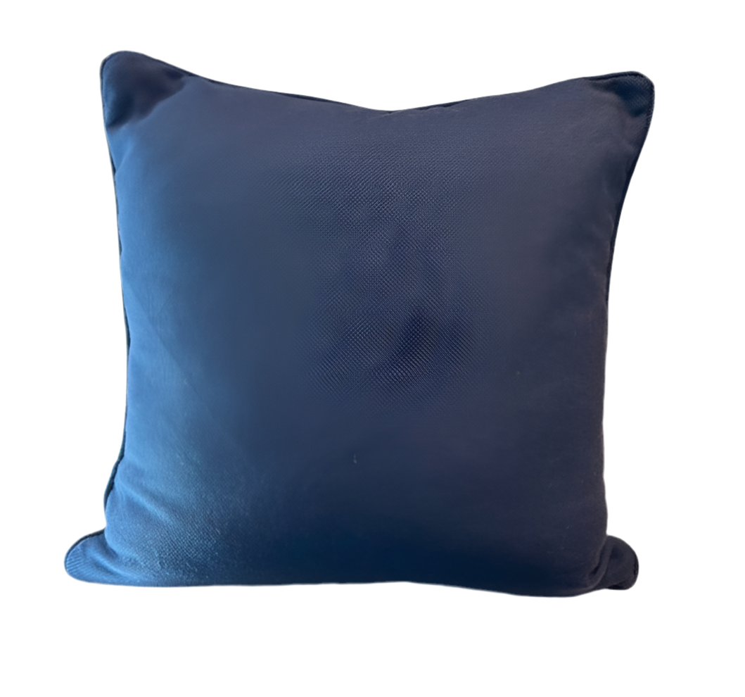 Q Squared Maria Flora Navy Blue 20x20