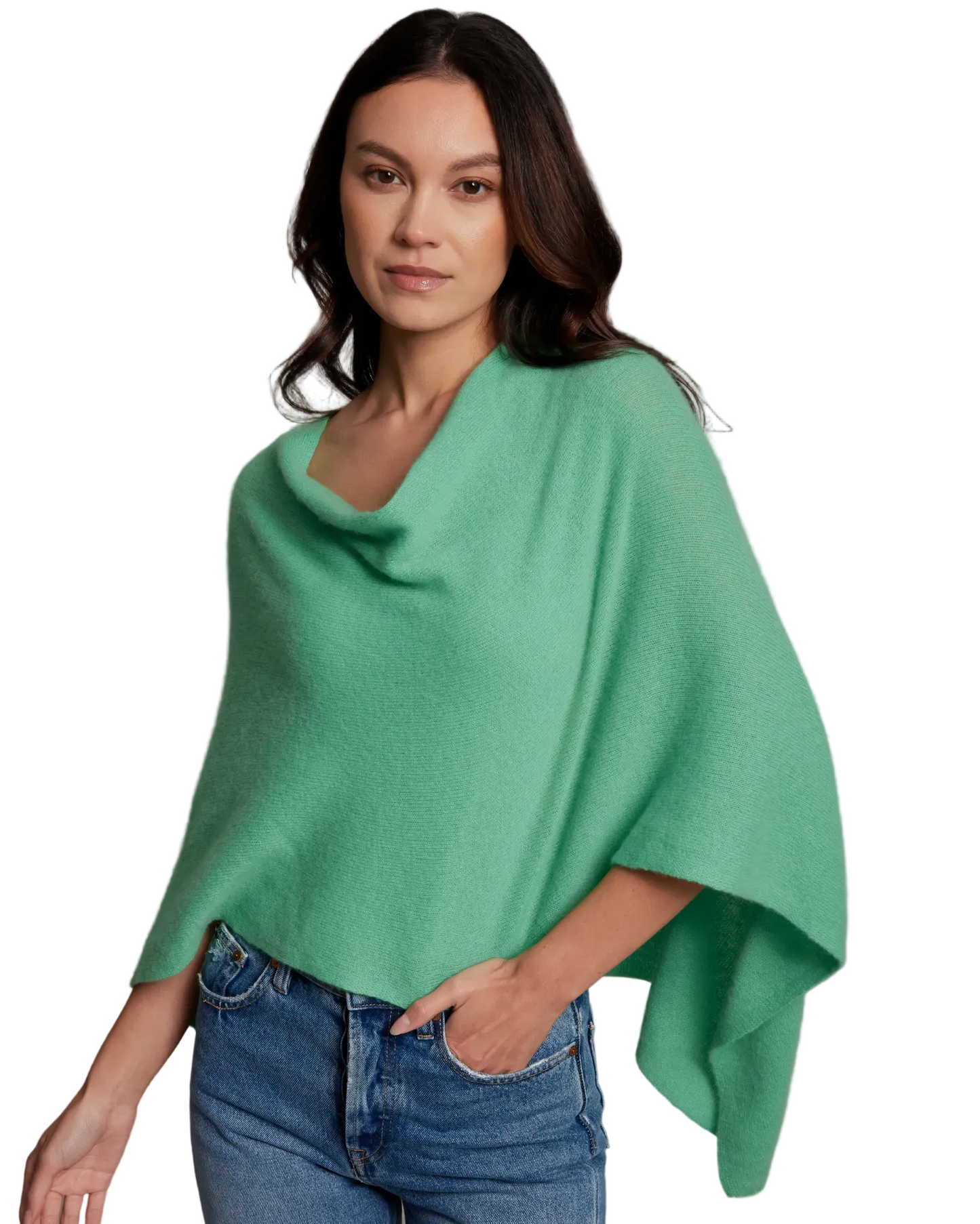 Alashan 100% Cashmere Dress Topper Kelly