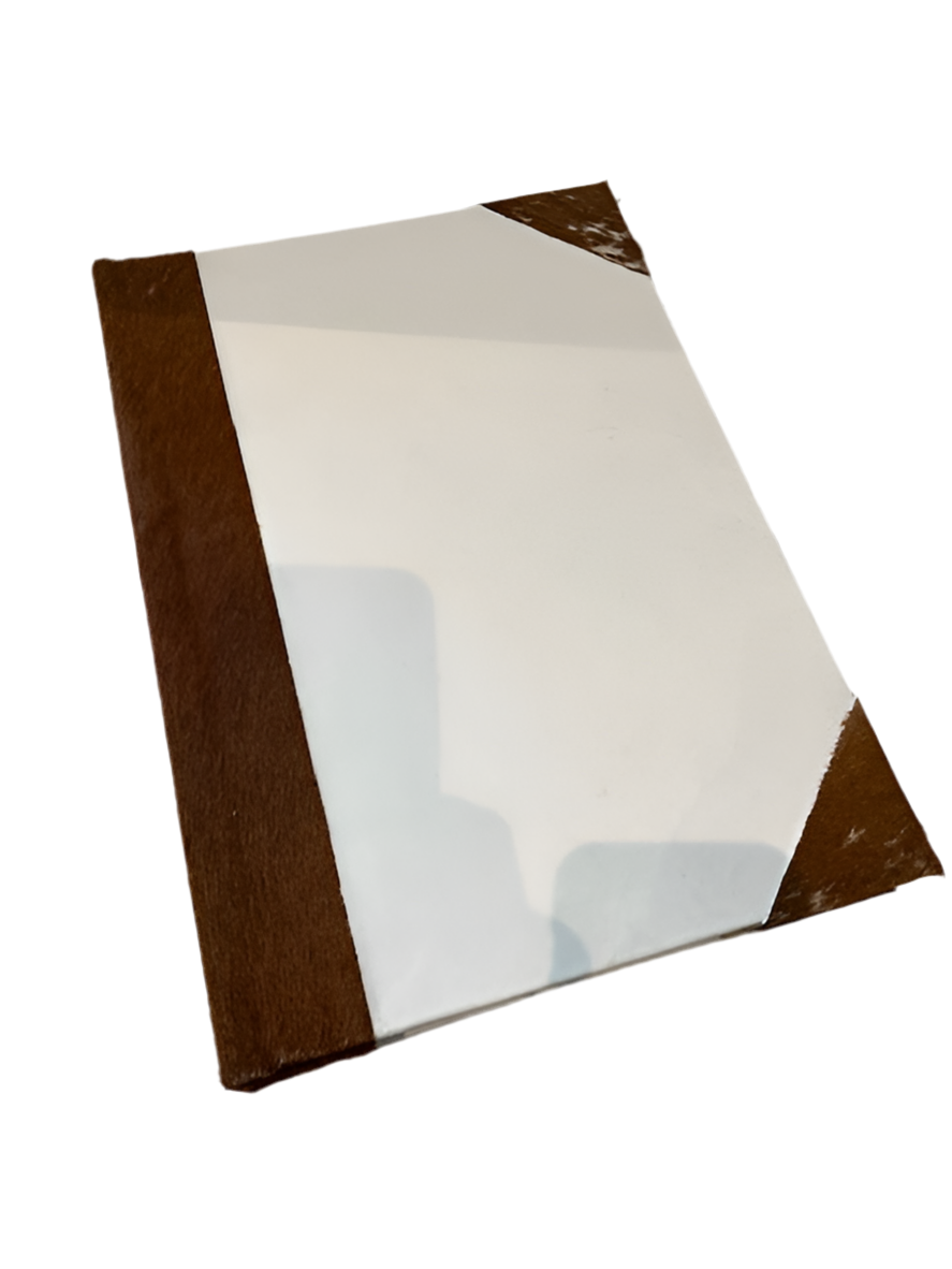Vellum 14" BROWN HIDE WITH CREAM