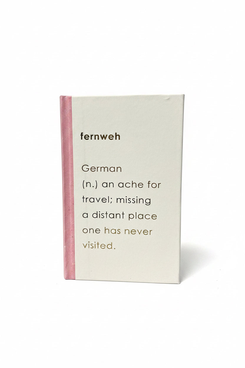 E Law Gold Aesthetic Word Fernweh Lt Pink