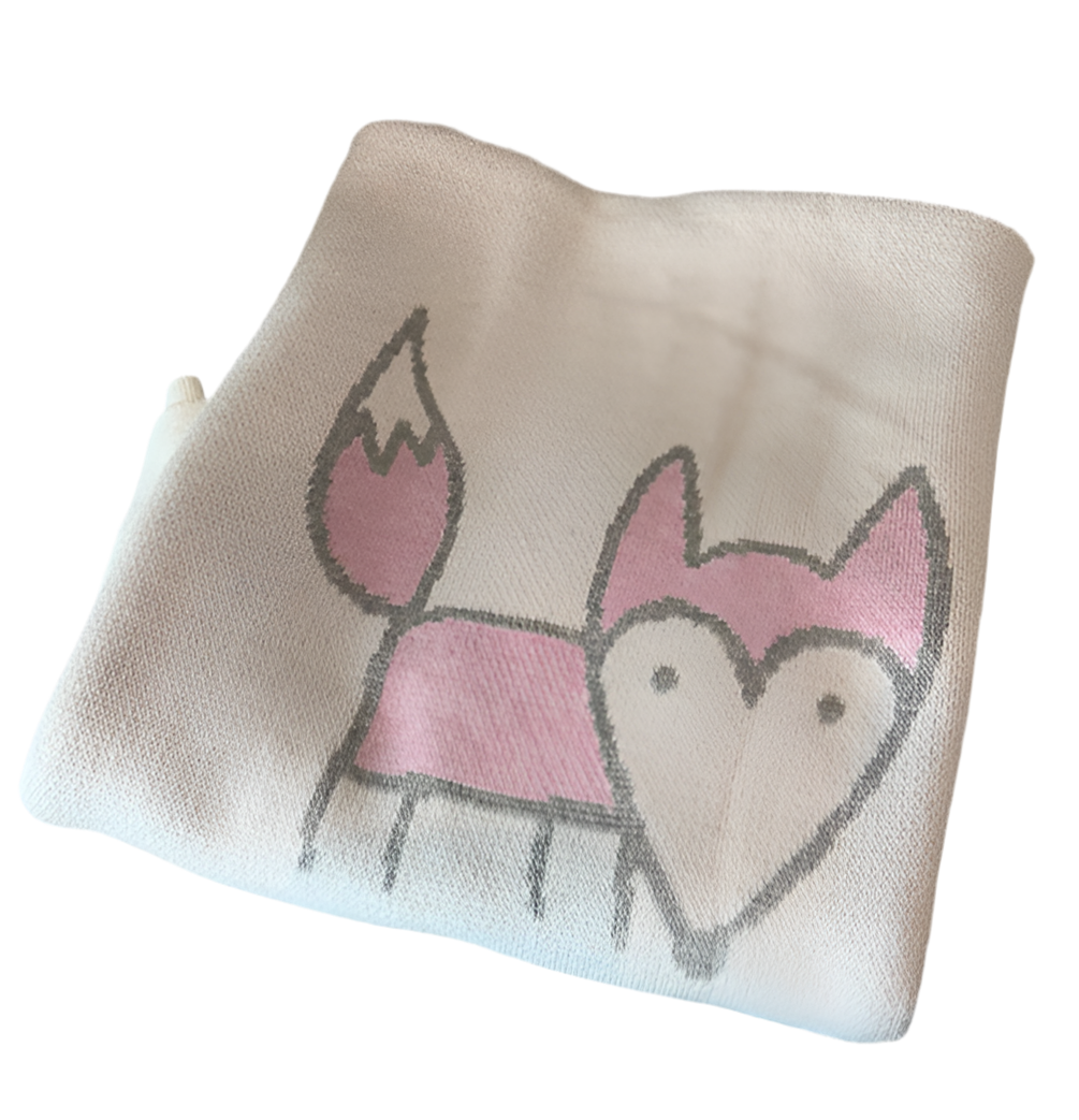 Alashan Furry Forest Friends Baby Blanket Pink