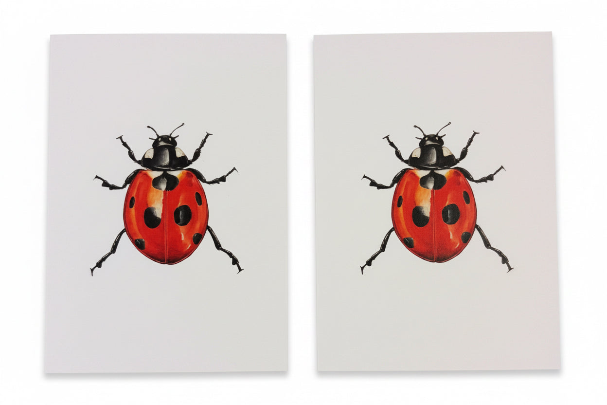 CHADWICK SEVEN SPOTTED LADY BUG S/2 CARD