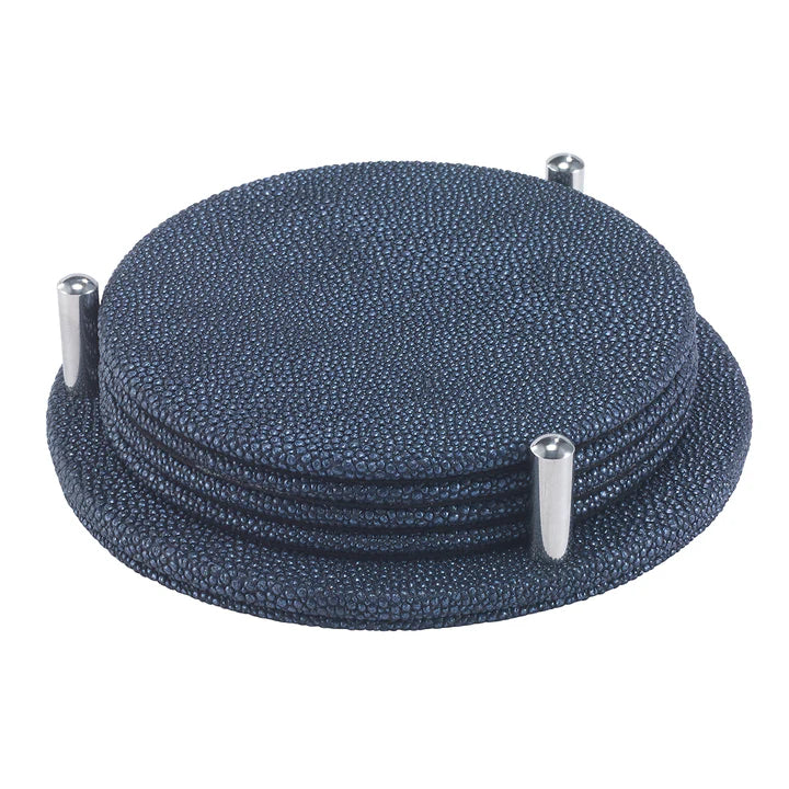 Stingray Coaster Set/4 - Navy