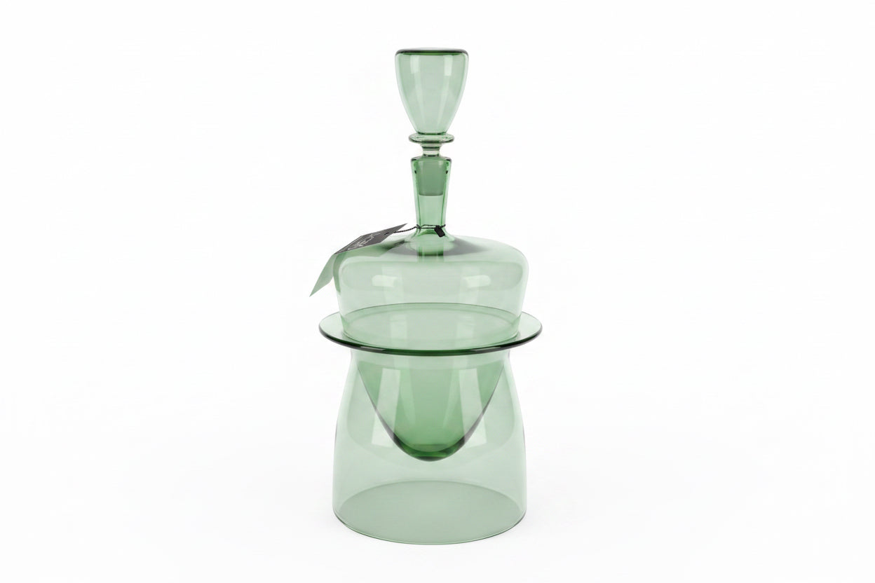 Tyler B Equilibrium Series Angular Arc-Mint Decanter