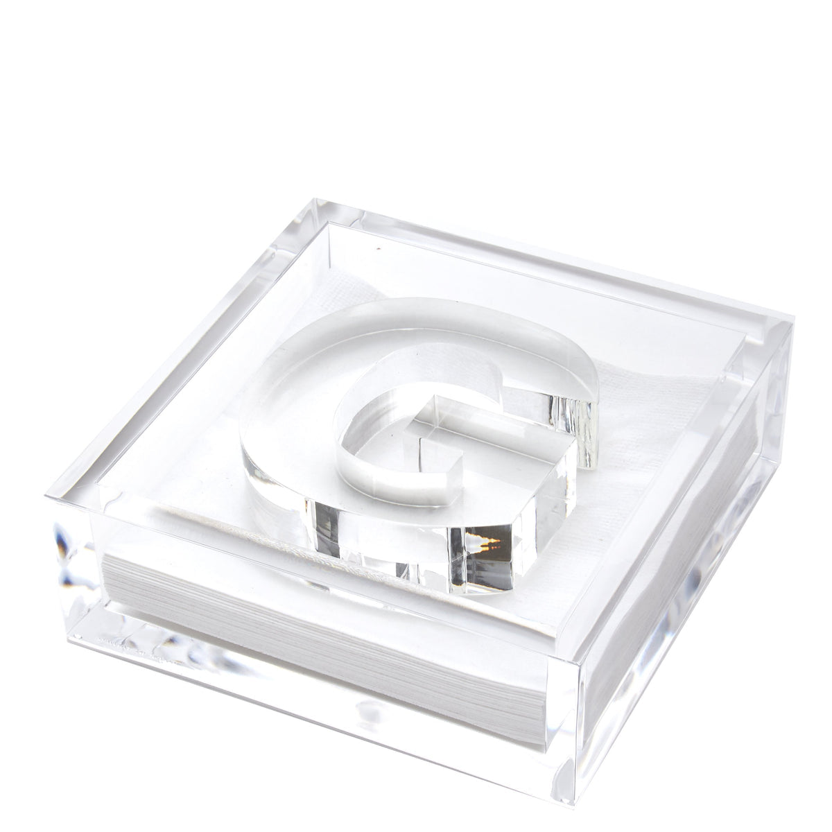 TW Cocktail Napkin Holder/ G Letter