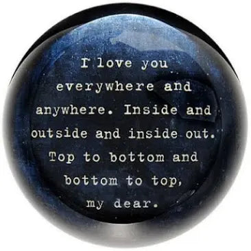 Sugarboo Paperweight I Love You Everywhere