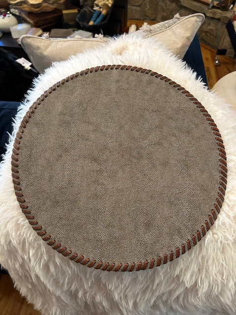 Bodrum Whipstitch RD Mat Indv Bronze