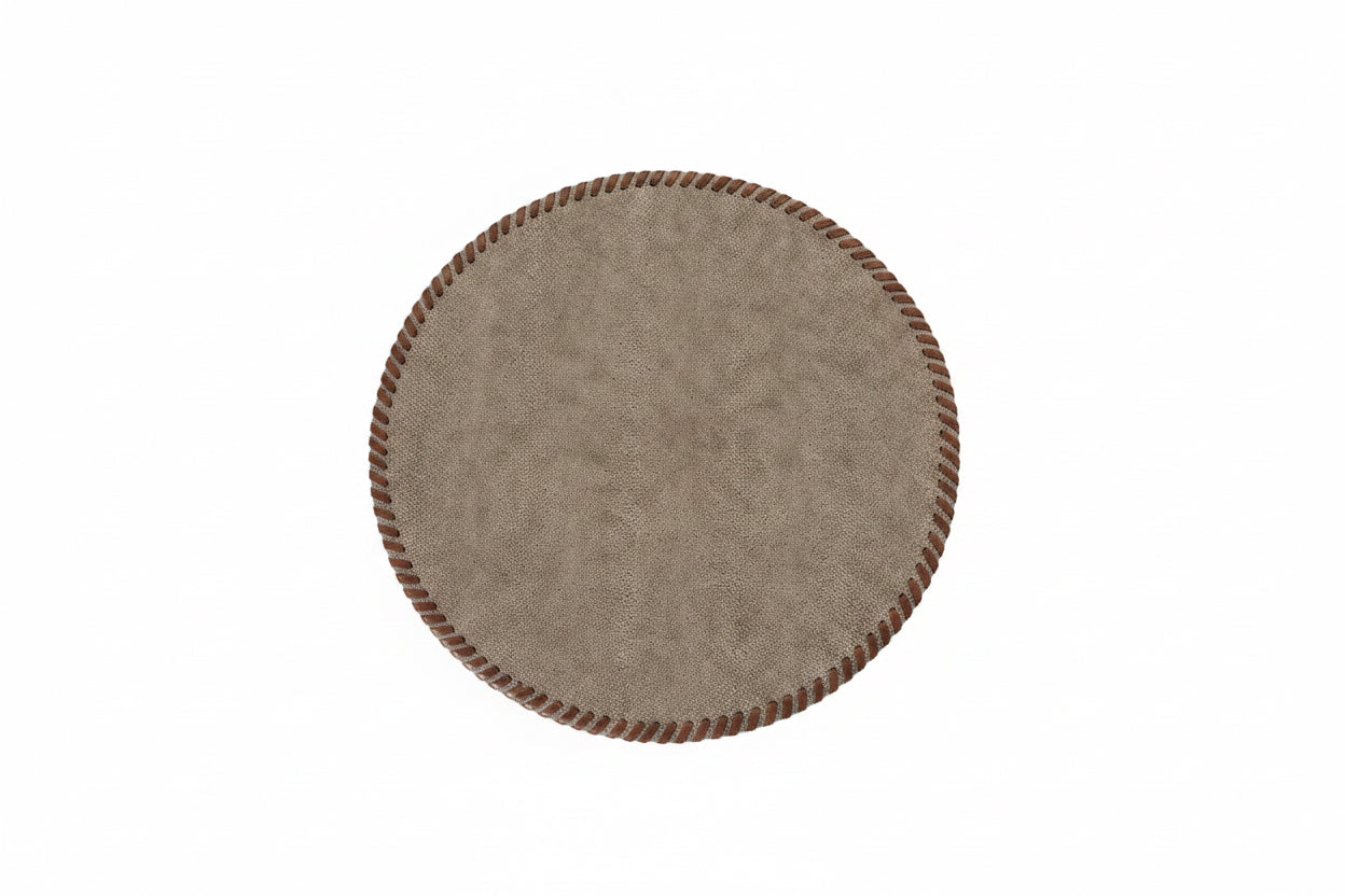 Bodrum Whipstitch Rd Mat Bronze Indiv