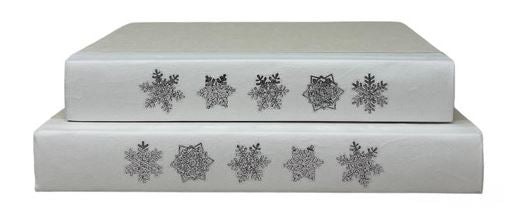 E Lawrence, Ltd. Gilded Snowflakes Silver