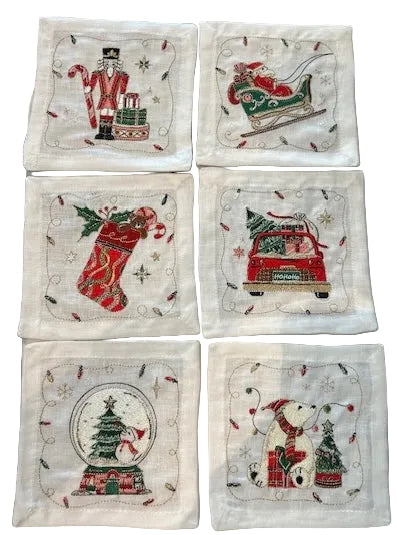 KS Holly Jolly Cocktail S/6 Wh/Multi