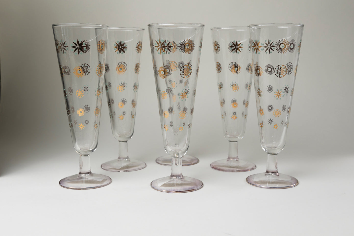 ONE OF A KIND Pilsner Glass/ Gold Design
