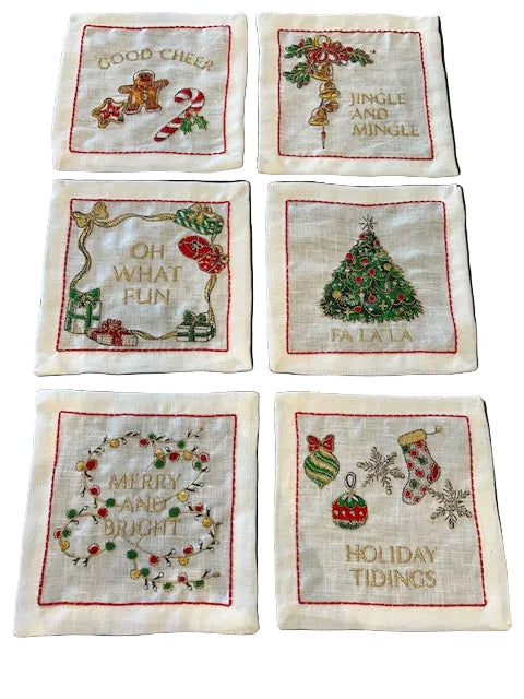 KS Merry & Bright Cocktail Napkins S/6