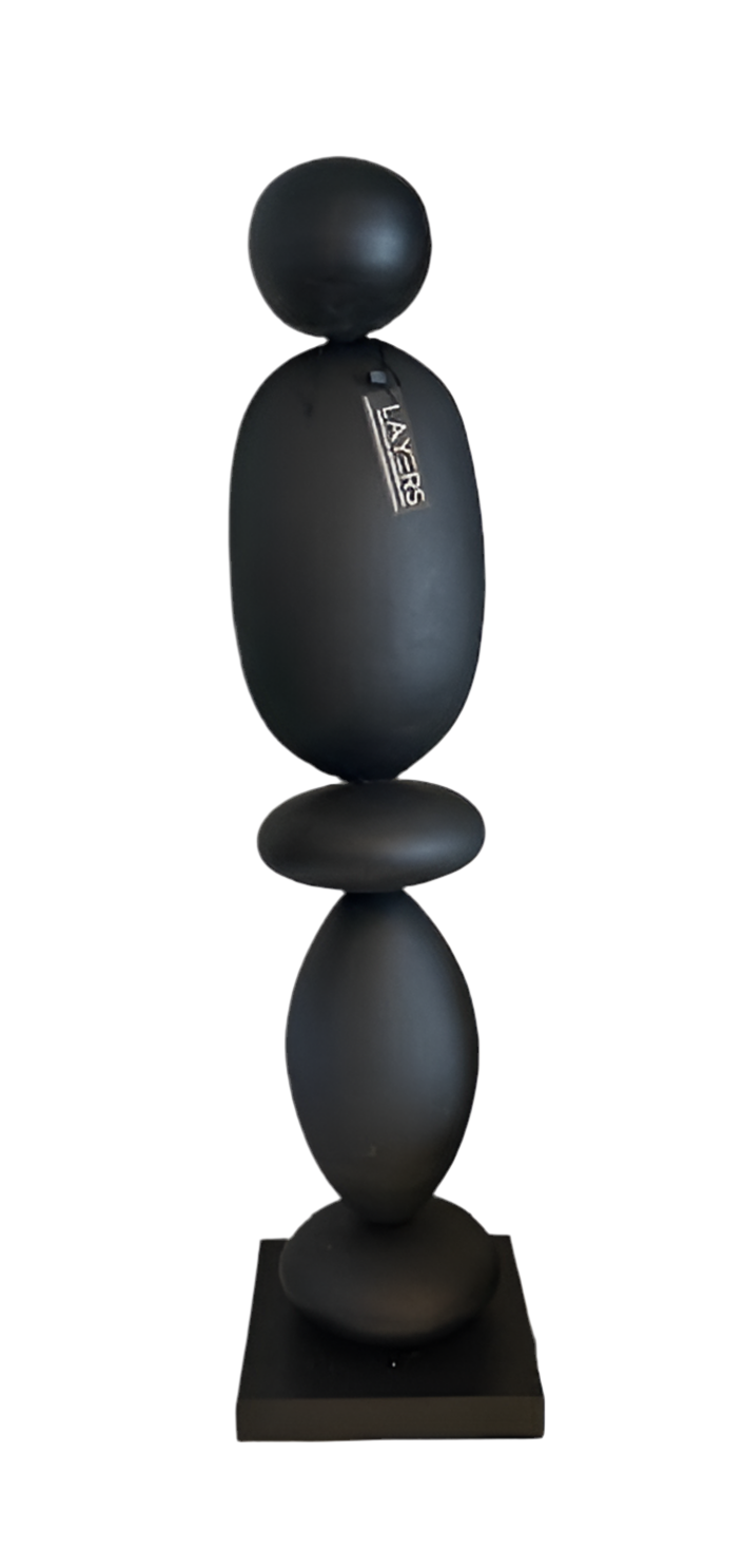 Prima Stone Sculpture Matte Black Short