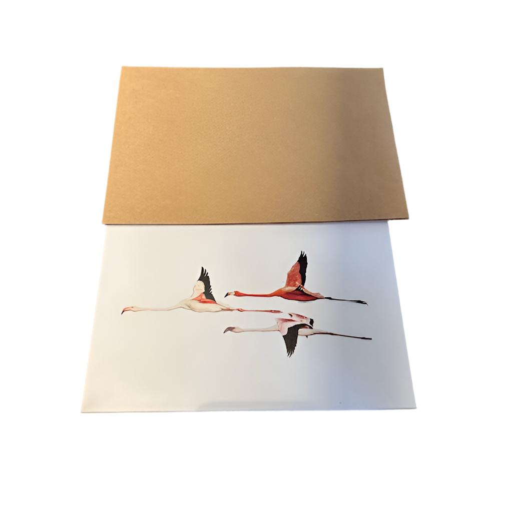 Flying Flamingos Card S/2
