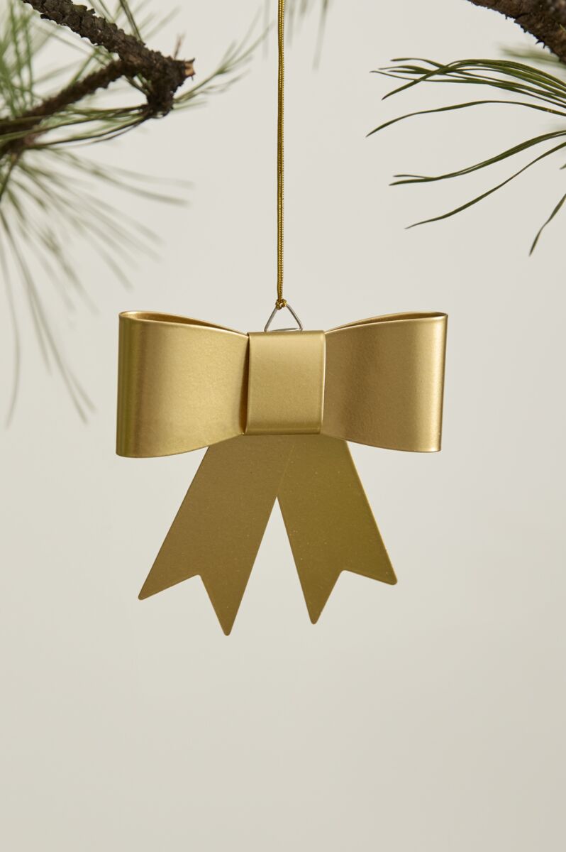 Accent Perfect Bow Ornament Gold