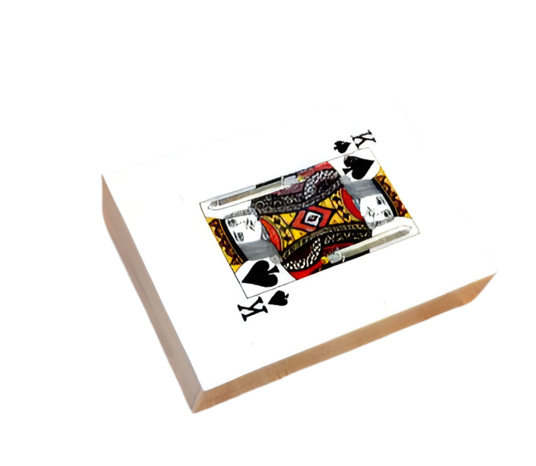 A Sanoma Bone Card Box with Cards