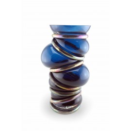VMitrani Chain Ring Vase - Duck Blue