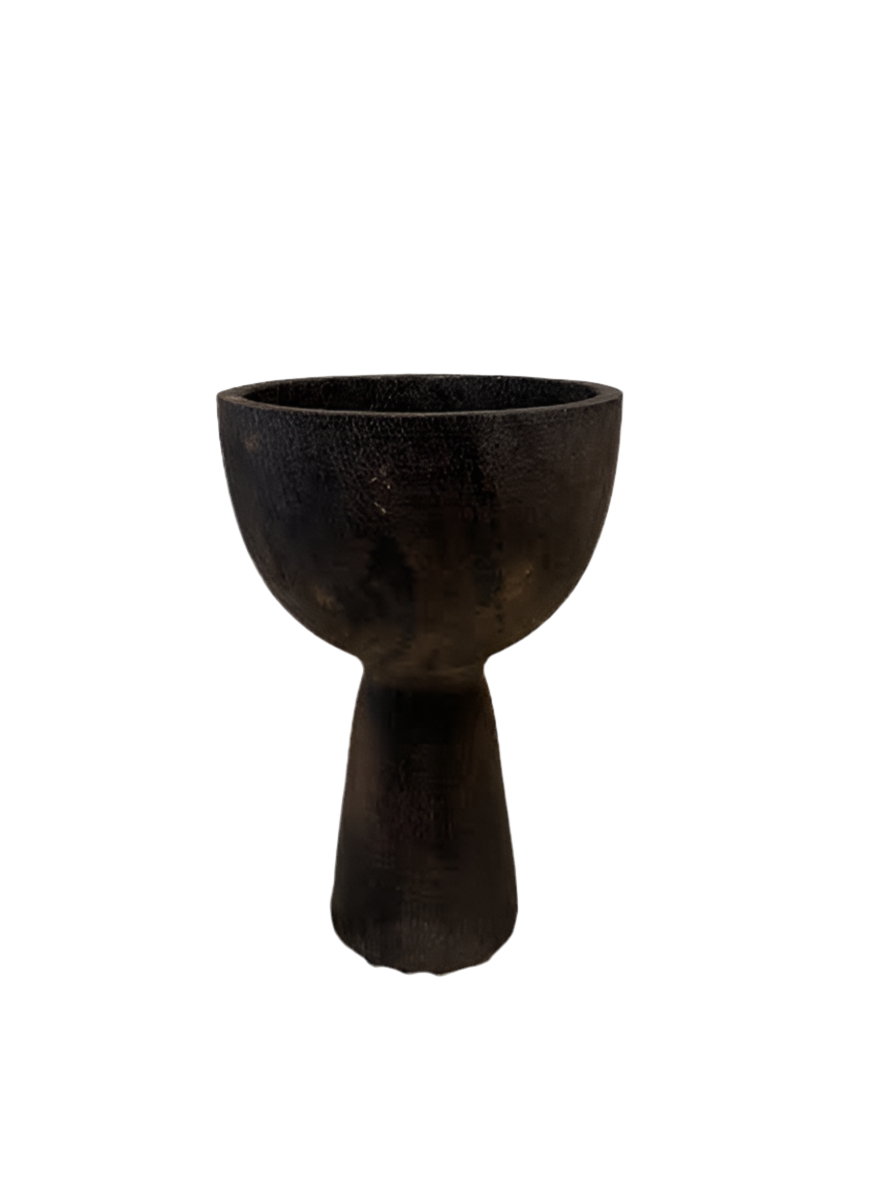 Texture Chalis Candleholder Brown