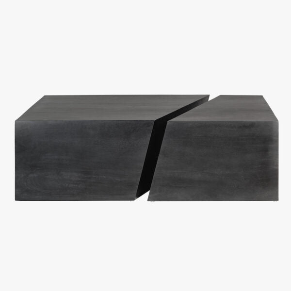 Alder and Tweed Zurich Coffee Table in Black Walnut