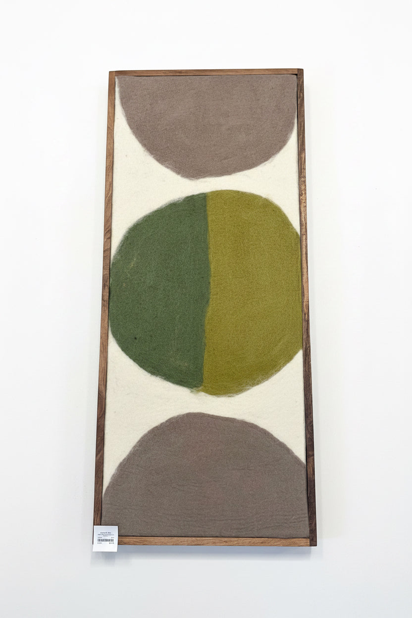 BIDK Wooly Mixed Canvas Wood Frame 18x42