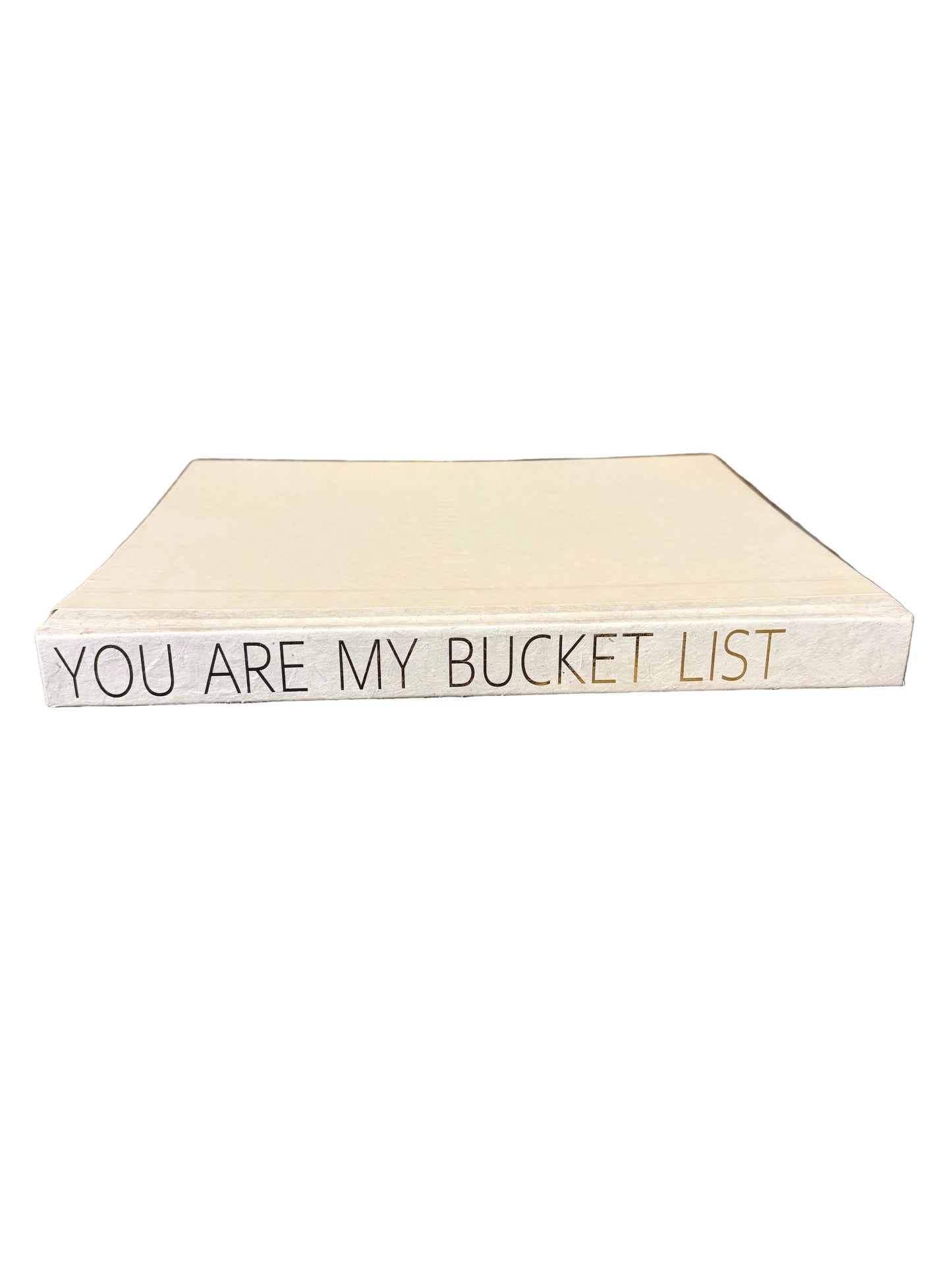 E Law Gold Lettered Pithy Bucket List