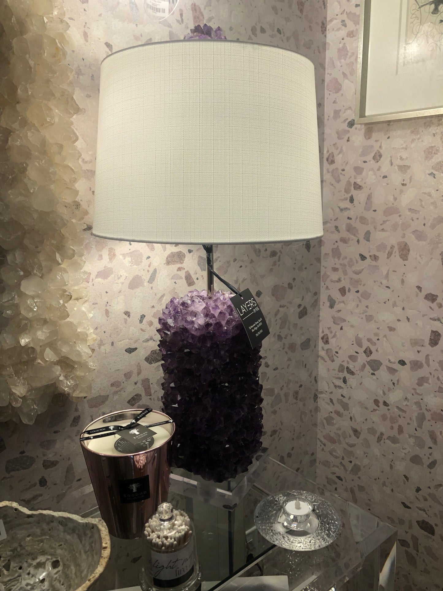 Kathryn McCoy Classic "Lizzie" Amethyst Lamp