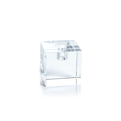Zodax Square Glass Taper SM Candle Holder