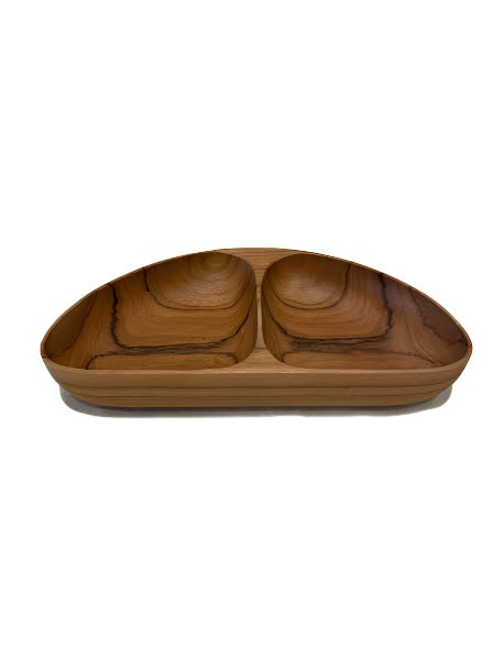 Teakwood Half Moon Dish - SM