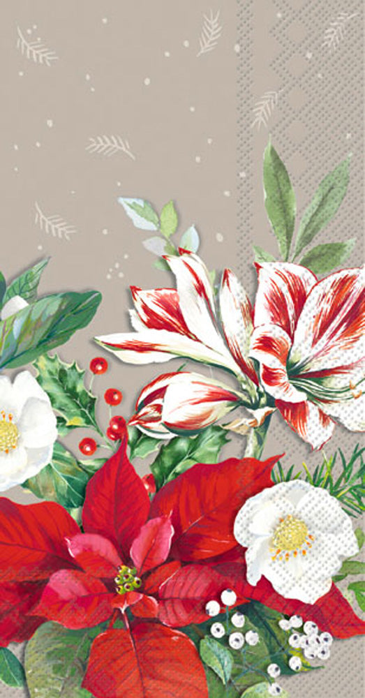 Boston Guest Towels-Christmas Florals