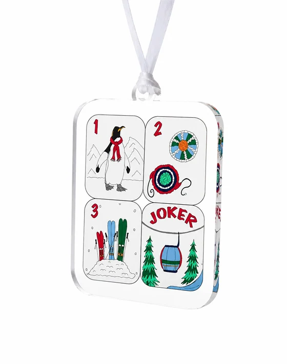 TW Winter Mahjong Tiles Acrylic Ornament