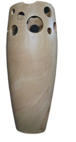 Bahari Tamarind LG Pierced Vase Natural