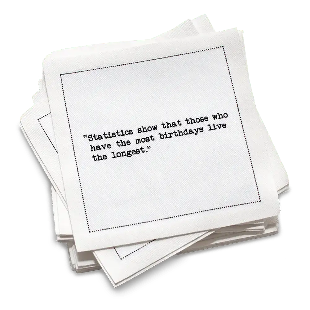 5 Star Universal Birthday Quotes Napkins